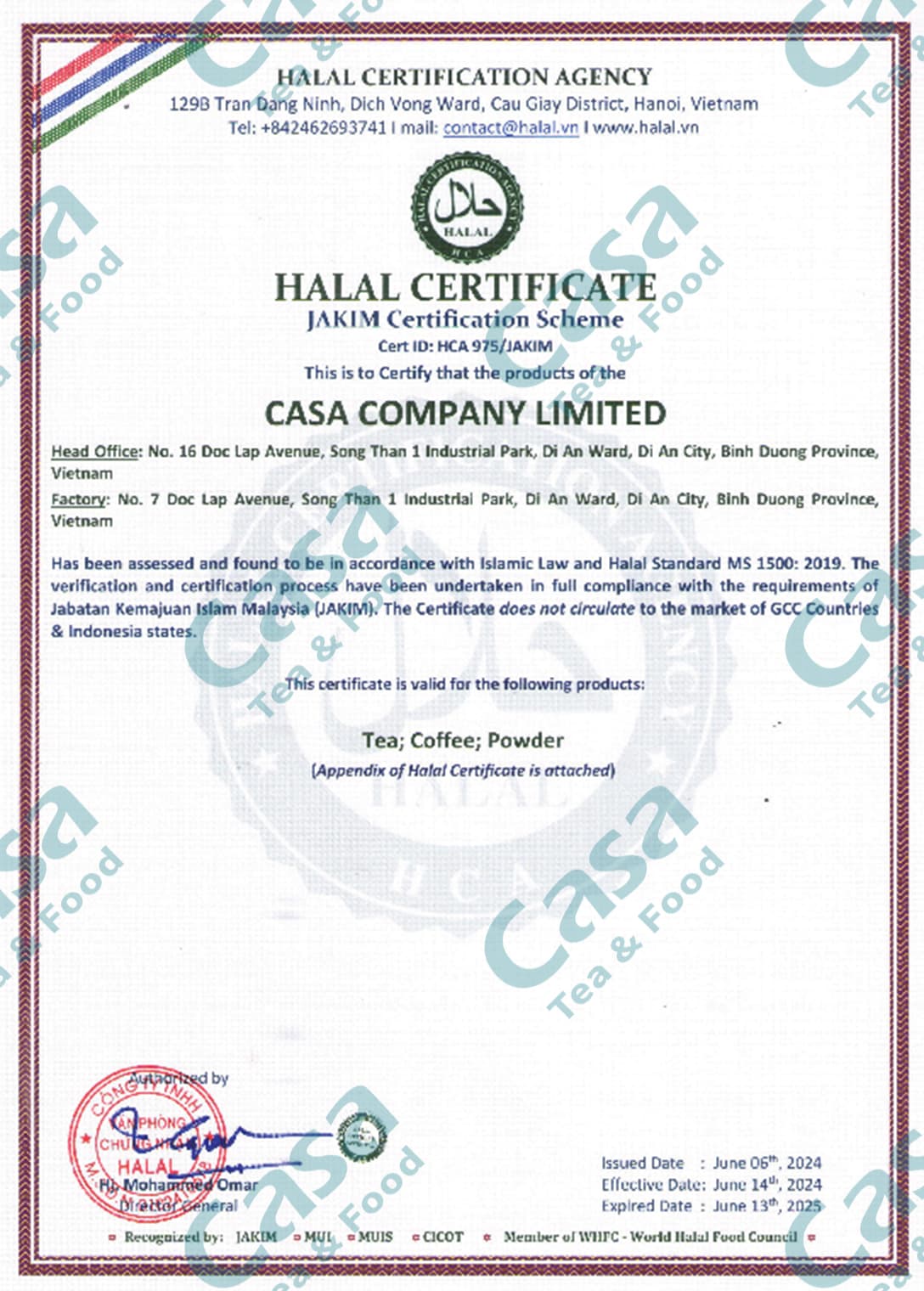 Chứng nhận HACCP