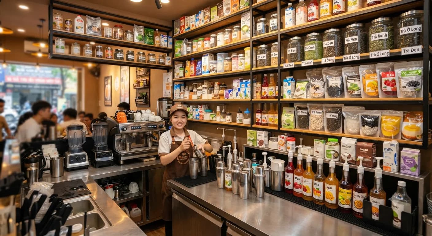 Nguyên Liệu Pha Chế Giá Sỉ TPHCM – Đa Dạng Sản Phẩm, Giá Tốt Cho Quán F&B