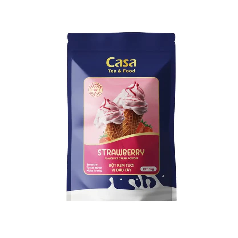 Bột Kem Tươi Dâu